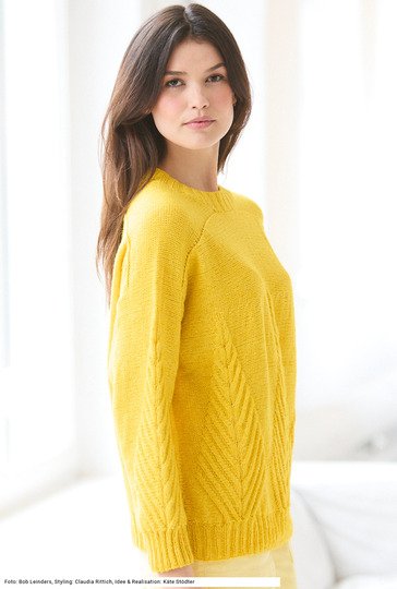 Musterpulli mit Schulterpasse