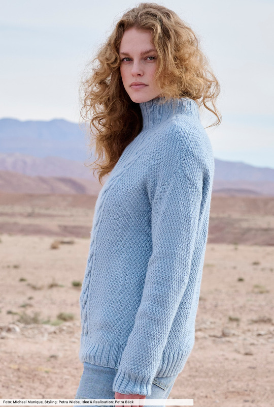 Pulli mit Zopfpasse