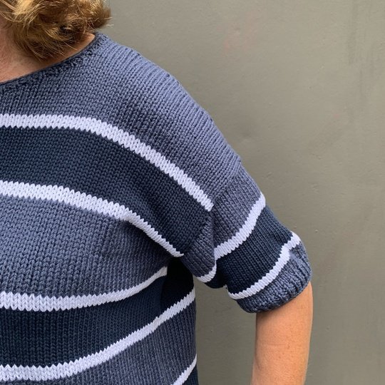 Strickmuster für Kurzarmpullover Malia in den Größen 36 bis 48