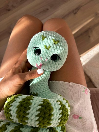 Snake Amigurumi Crochet Pattern - Digital PDF Download. Crochet plushies