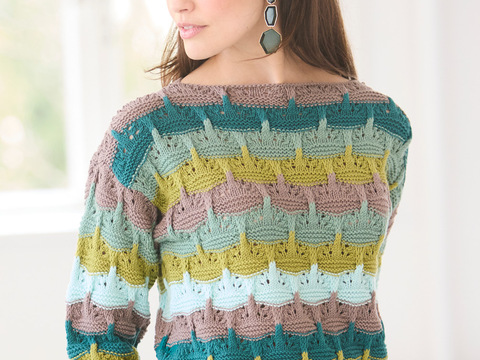 Pullover mit Hebemaschenmuster