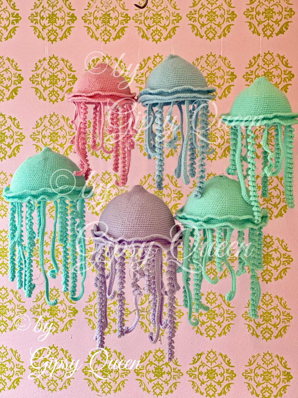 Häkelanleitung Leucht Qualle PDF | Lampe und Deko häkeln | Qualle mit Licht