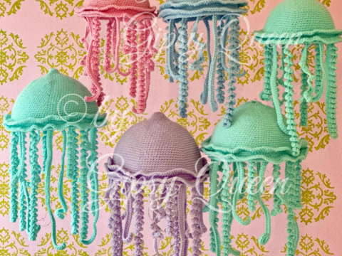 Häkelanleitung Leucht Qualle PDF | Lampe und Deko häkeln | Qualle mit Licht