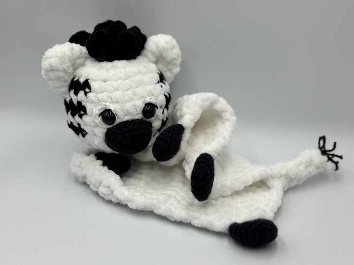 Crochetpattern - Lovey / Comforter Zebra "Zotti"