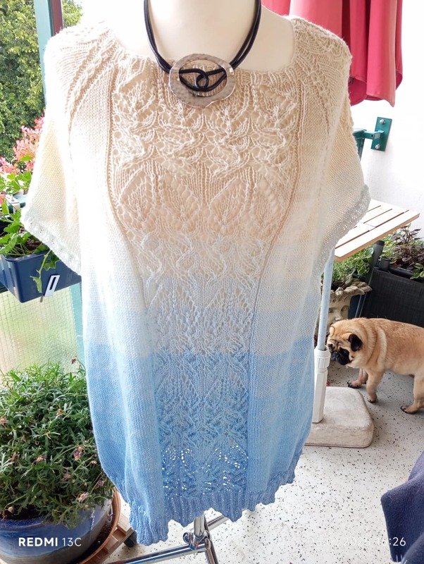 RVO-Ajour Sommershirt "Sommerblume", Größe S-5XL +++