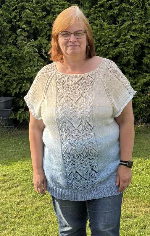 RVO-Ajour Sommershirt "Sommerblume", Größe S-5XL +++