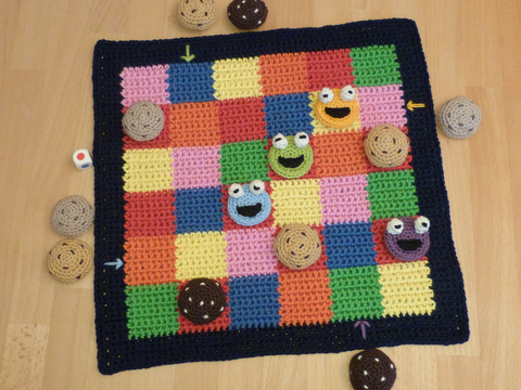 Crochet pattern cookie monster game
