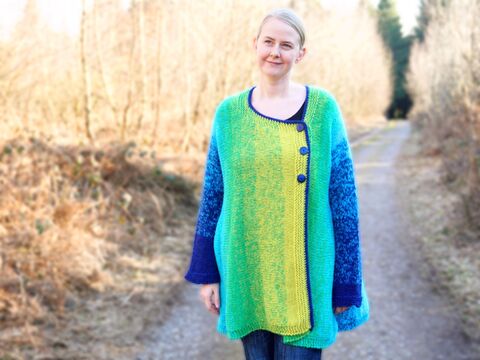 Dilanya, Oversized Jacke Gr. 40 bis 54, Strickanleitung