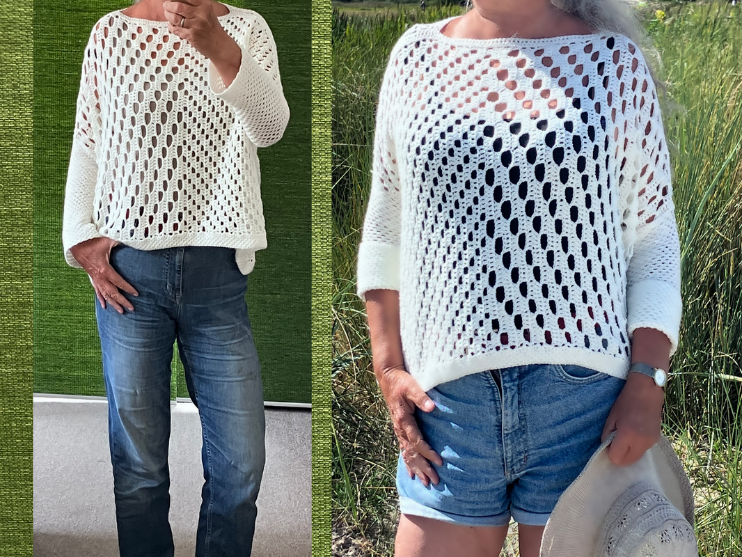 One-Size Pullover für jedes Garn einfach und leicht - Häkelanleitung