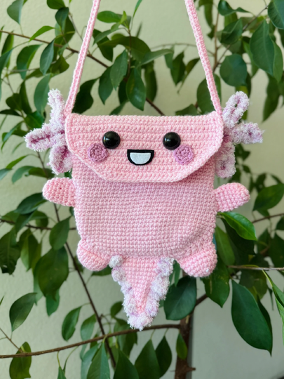Axolotl Bag, kawaii Bag