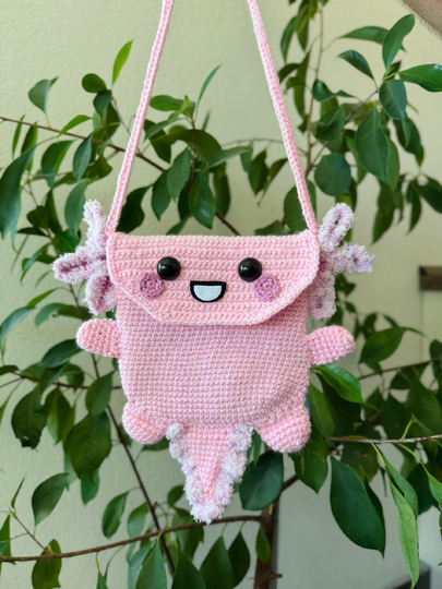 Axolotl Bag, kawaii Bag
