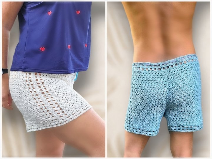 Häkelanleitung Shorts „Genda“ – Unisex Sommermodell