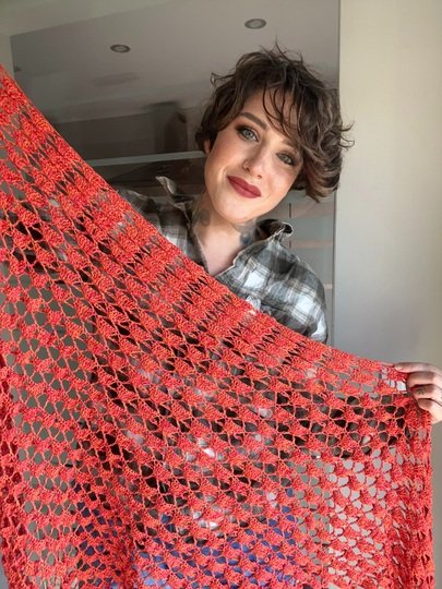 Häkelanleitung Tuch "LAVALOVE"