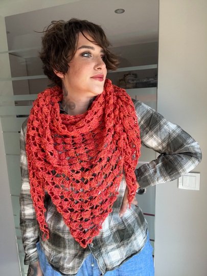 Häkelanleitung Tuch "LAVALOVE"