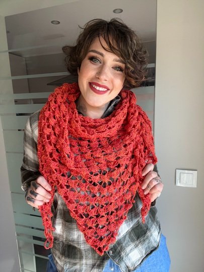 Häkelanleitung Tuch "LAVALOVE"