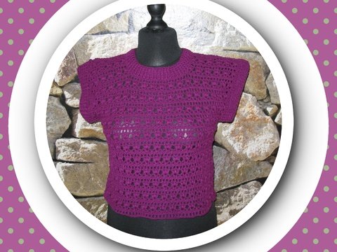 Häkelanleitung Pullunder oder Sommer- Top Lena
