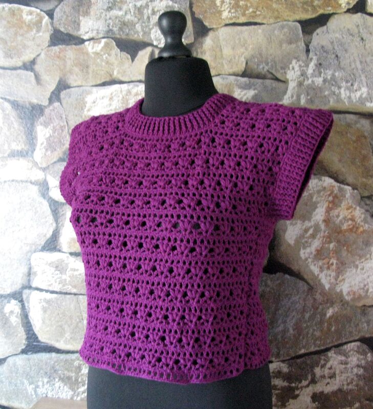 Häkelanleitung Pullunder oder Top Lena