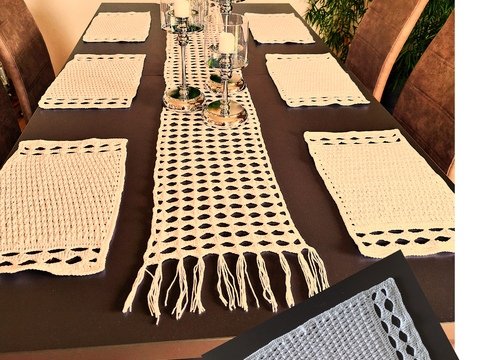 Platzset Häkelanleitung