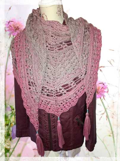 flaches Dreieckstuch - blaue Lagune