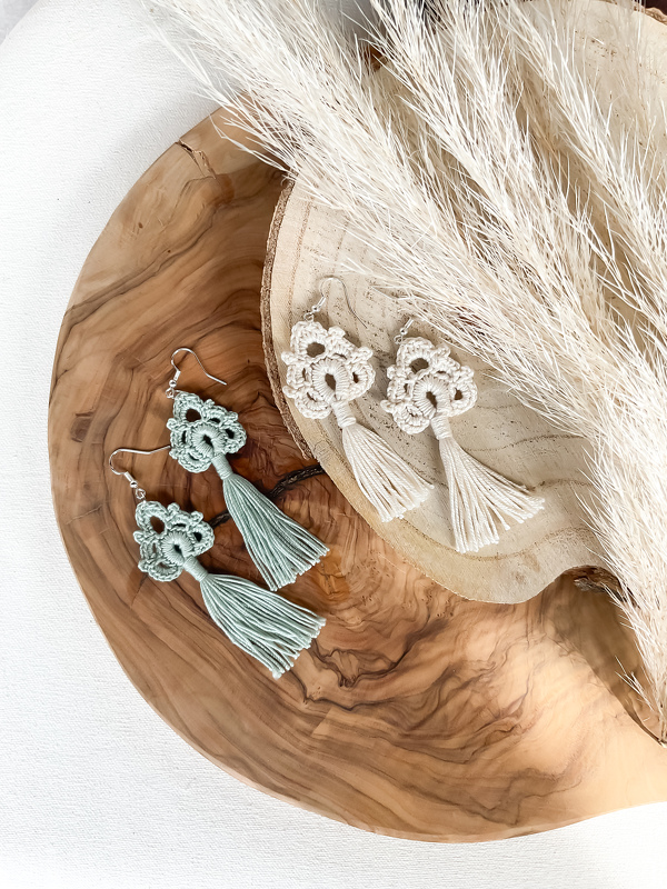 Häkelanleitung Ohrringe/Taschenanhänger „Boho Ornament“