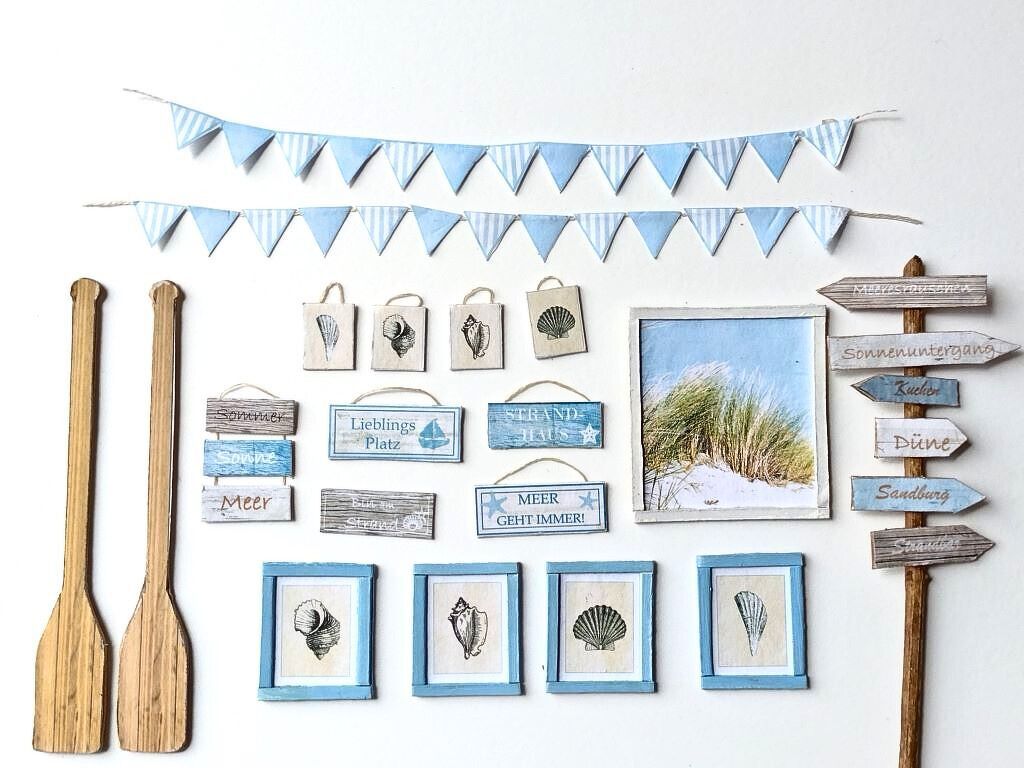 Miniatur-Strandhaus Anleitungs-Set