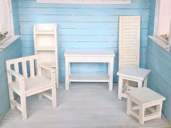 Miniatur-Strandhaus Anleitungs-Set 1:12 – Bastelbögen & Anleitungen