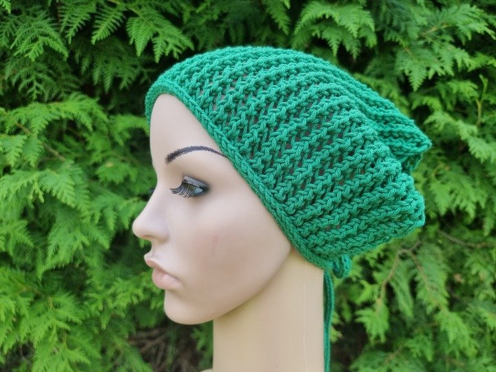 "Herzensfaden" Sommer - Dreieckstuch im luftigen Netzmuster stricken