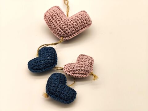Häkelanleitung für Herzdeko