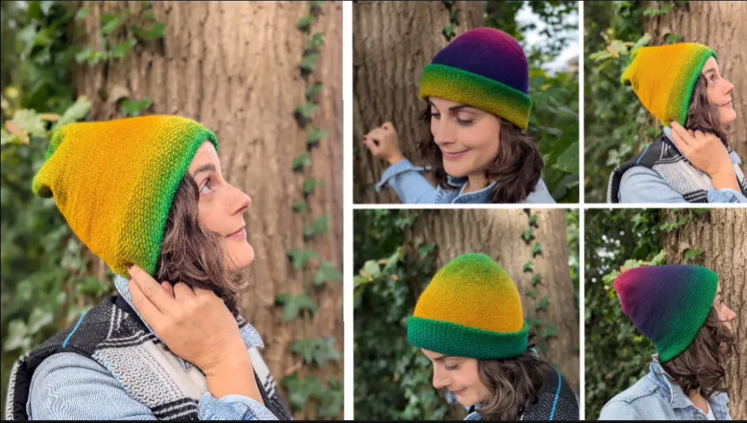 Mütze stricken • Doppelte Mütze • 4 in 1 Wendemütze Kunterbunt • JEDE Größe