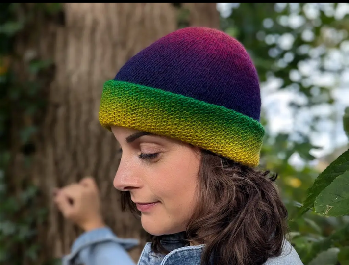 Mütze stricken • Doppelte Mütze • 4 in 1 Wendemütze Kunterbunt • JEDE Größe
