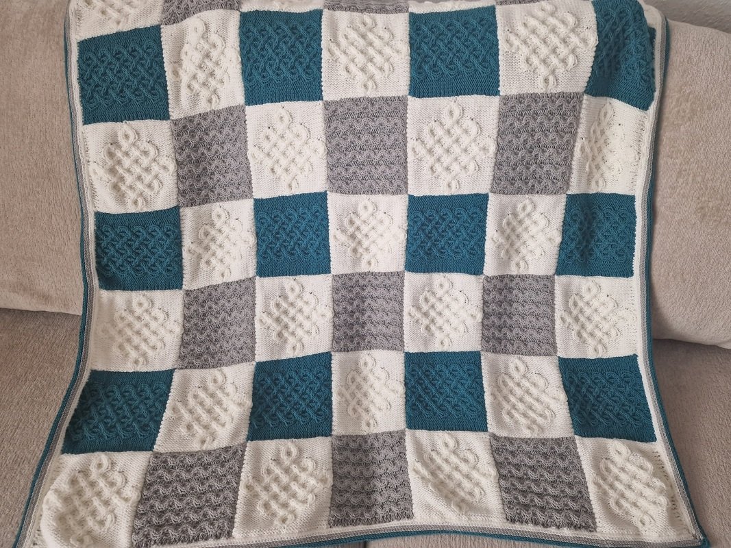 Strickanleitung für die Babydecke/Decke  "Samuels Blanket" - Bild 6