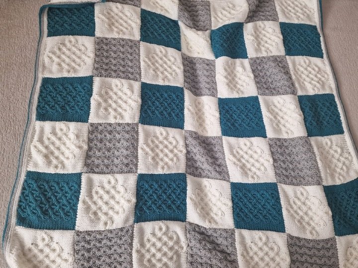 Strickanleitung für die Babydecke/Decke  "Samuels Blanket"
