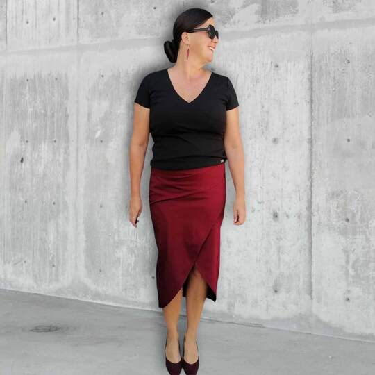 Schnittmuster Rock In Würde geknittert Gr. 32 - 62