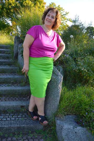 Schnittmuster Rock In Würde geknittert Gr. 32 - 62