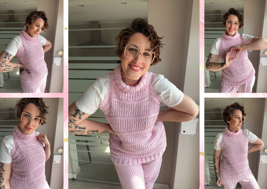 Häkelanleitung Pullunder "ROSALIE"