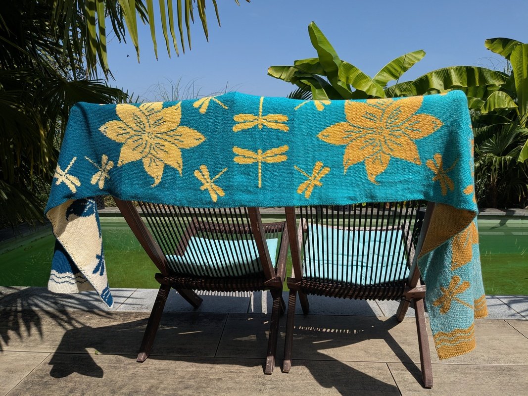 Strickanleitung "Sommertraum" - Schultertuch / Stola in Doubleface - Bild 7