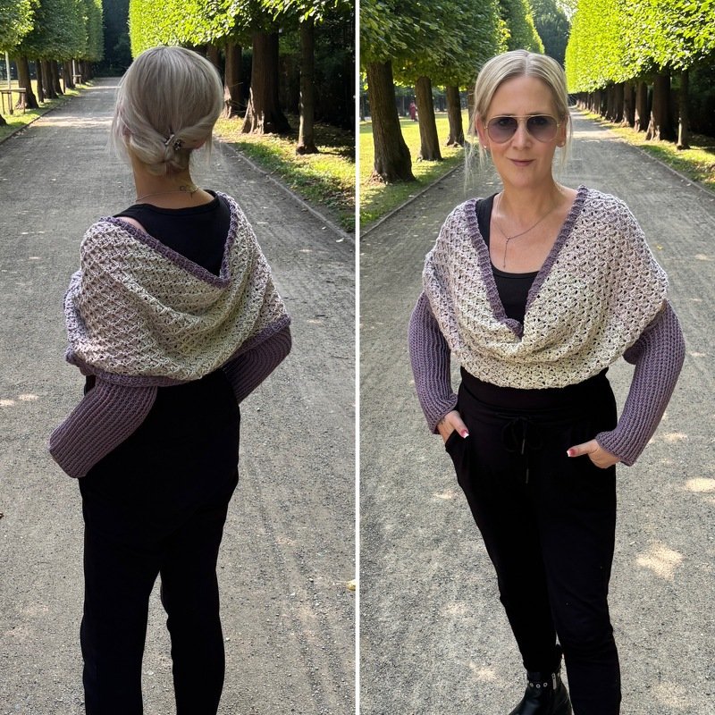 Häkelanleitung Ärmelschal "Love of Vintage"