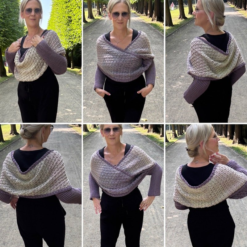 Häkelanleitung Ärmelschal "Love of Vintage" - Bild 4