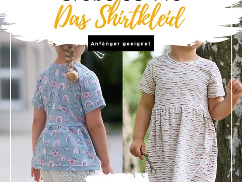 Das Schleifenkleid Gr. 62-140 mit E-Book und Youtube Anleitung