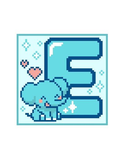 Häkelmuster * E - ELEFANT * Grafik für C2C Decke