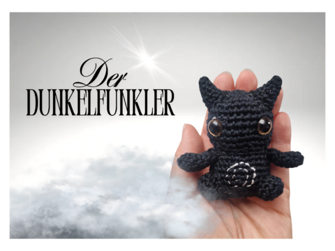 Häkelanleitung Amigurumi „Der Dunkelfunkler“ – Magisches Zauberwesen