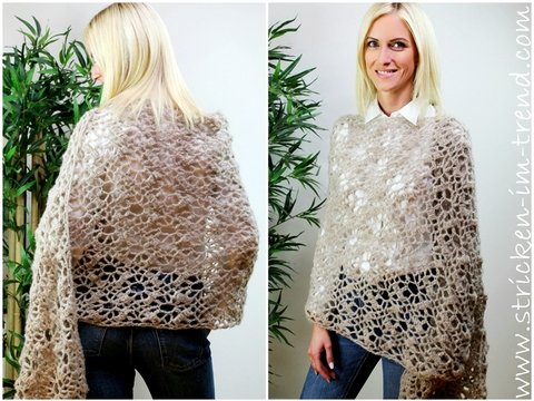 Crochet Pattern for Autumn Stole / Shoulder Wrap | Stole AlpakaWool #1