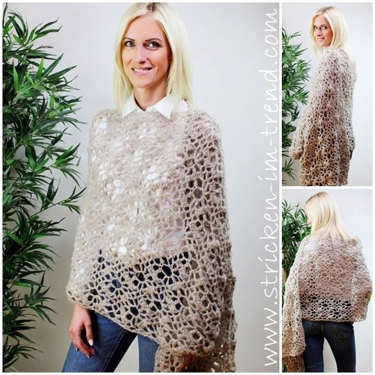 Crochet Pattern for Autumn Stole / Shoulder Wrap | Stole AlpakaWool #1