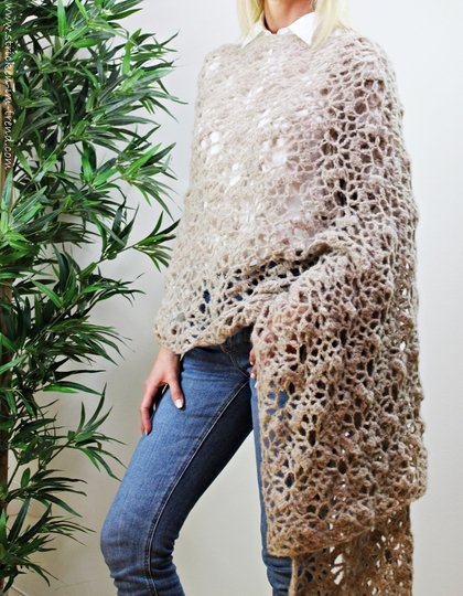 Crochet Pattern for Autumn Stole / Shoulder Wrap | Stole AlpakaWool #1