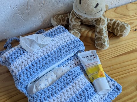 Häkelanleitung für eine Windeltasche