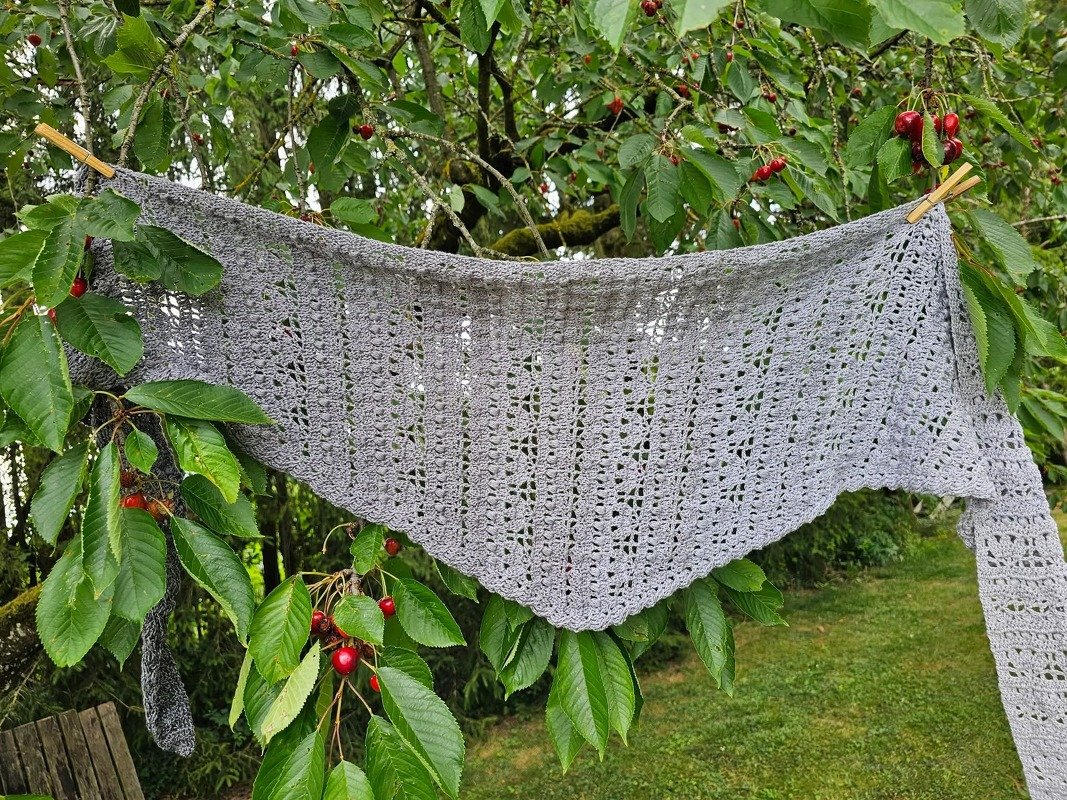 Häkelanleitung flaches oder asymmetrisches Dreieckstuch Liadan - Bild 19