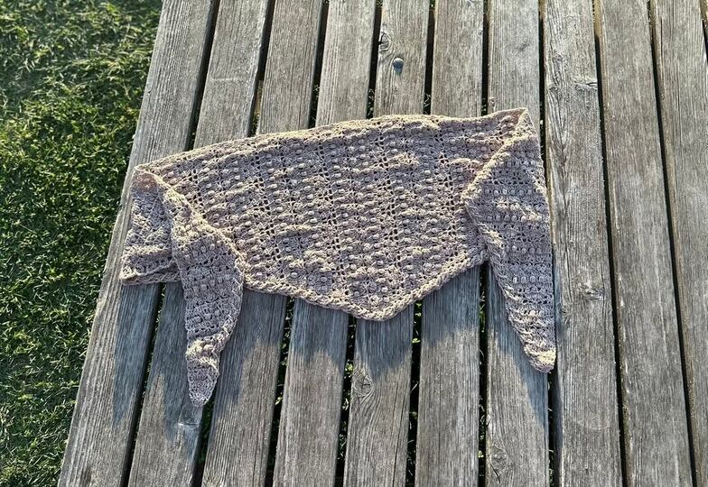 Häkelanleitung flaches oder asymmetrisches Dreieckstuch Liadan