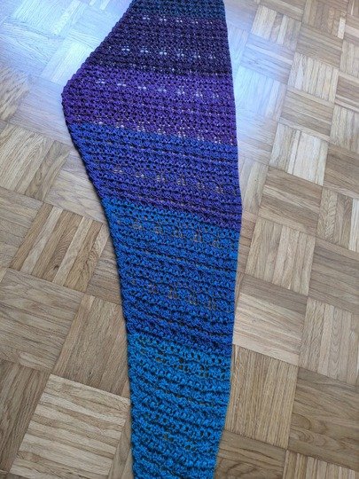 Häkelanleitung flaches oder asymmetrisches Dreieckstuch Liadan