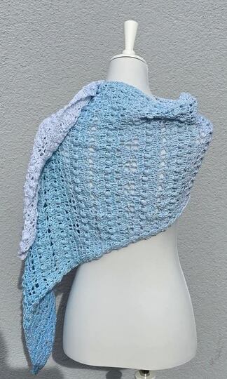 Häkelanleitung flaches oder asymmetrisches Dreieckstuch Liadan