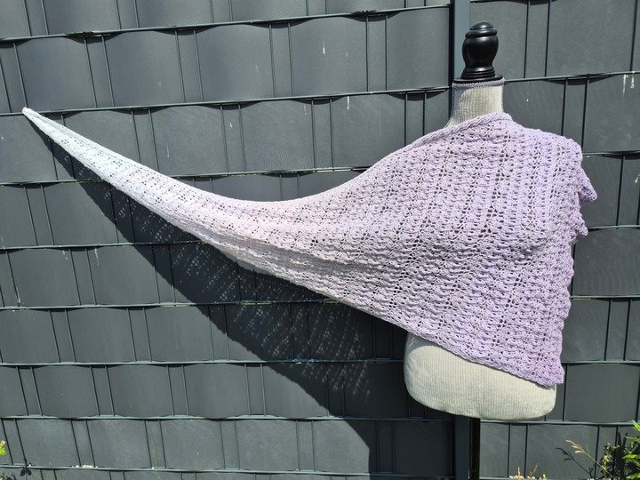 Häkelanleitung flaches oder asymmetrisches Dreieckstuch Liadan